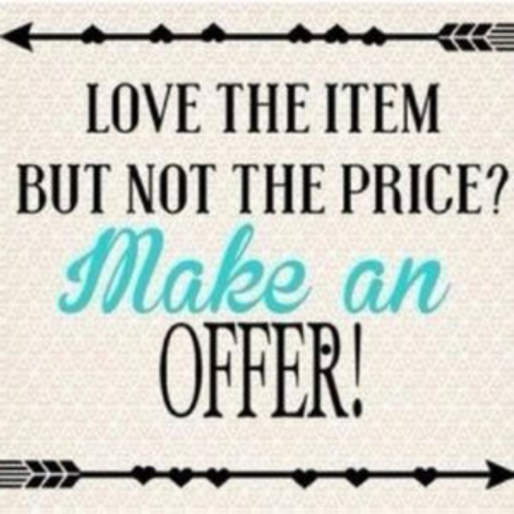 Always willing to negotiate on an item, make offer